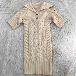 Diane von Furstenberg Cable Knit Tunic Sweater
